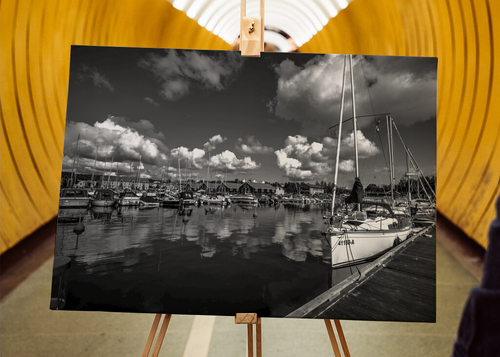 Der Hafen von Hudiksvall