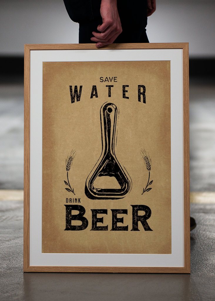 Wasser sparen, Bier trinken