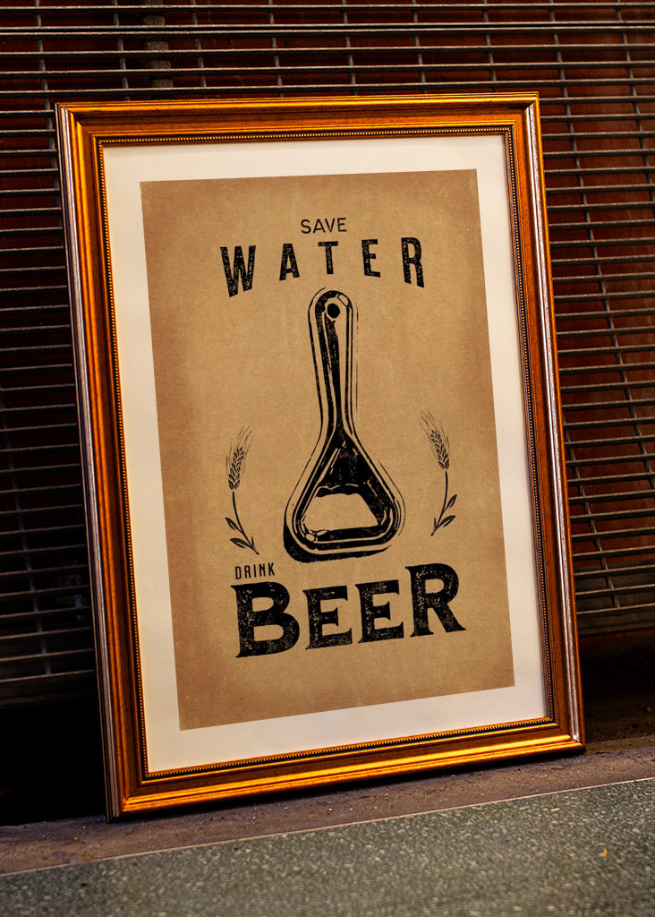 Wasser sparen, Bier trinken