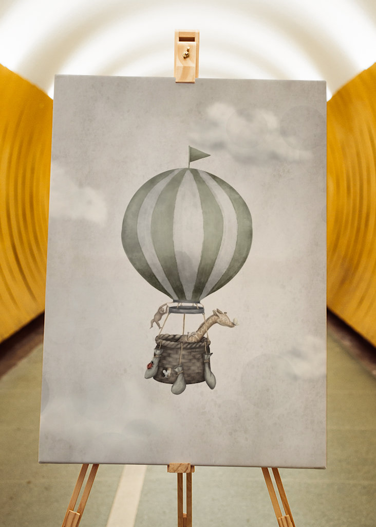 Hot Air Balloon Giraffe