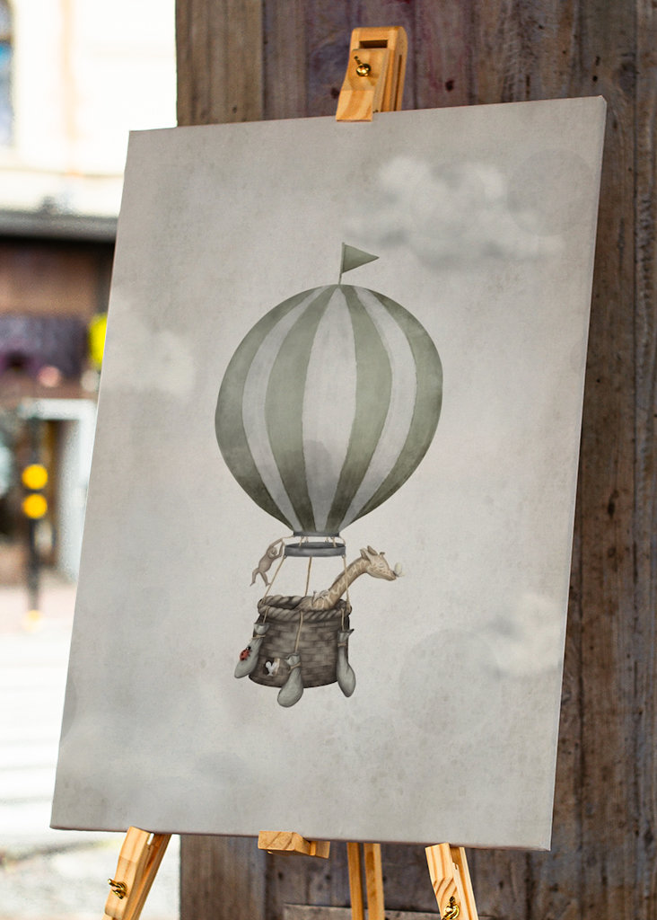 Hot Air Balloon Giraffe