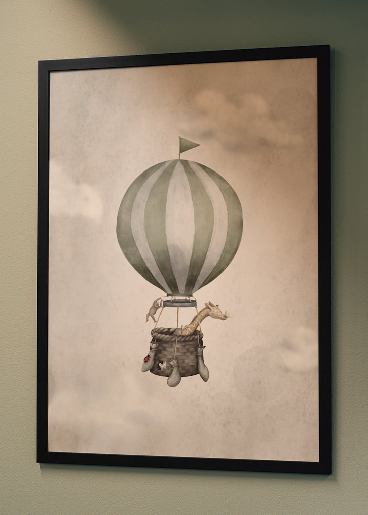 Hot Air Balloon Giraffe