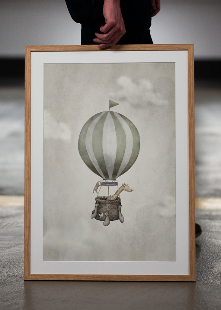 Hot Air Balloon Giraffe