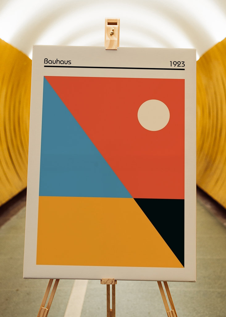 Póster de la Plaza de la Bauhaus