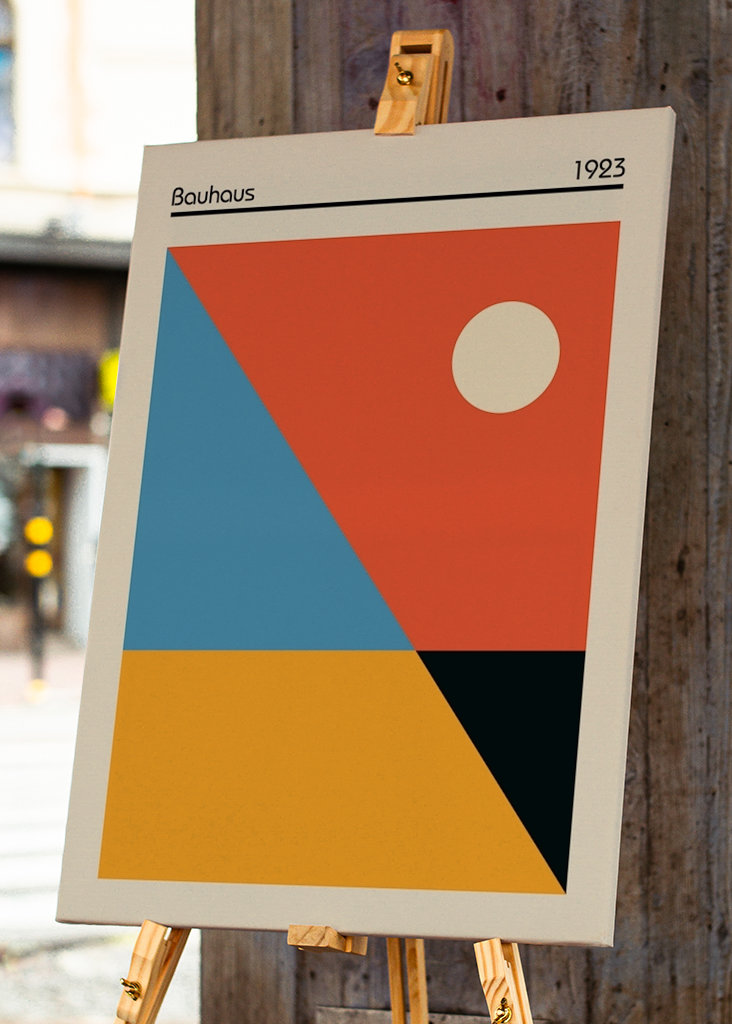 Póster de la Plaza de la Bauhaus
