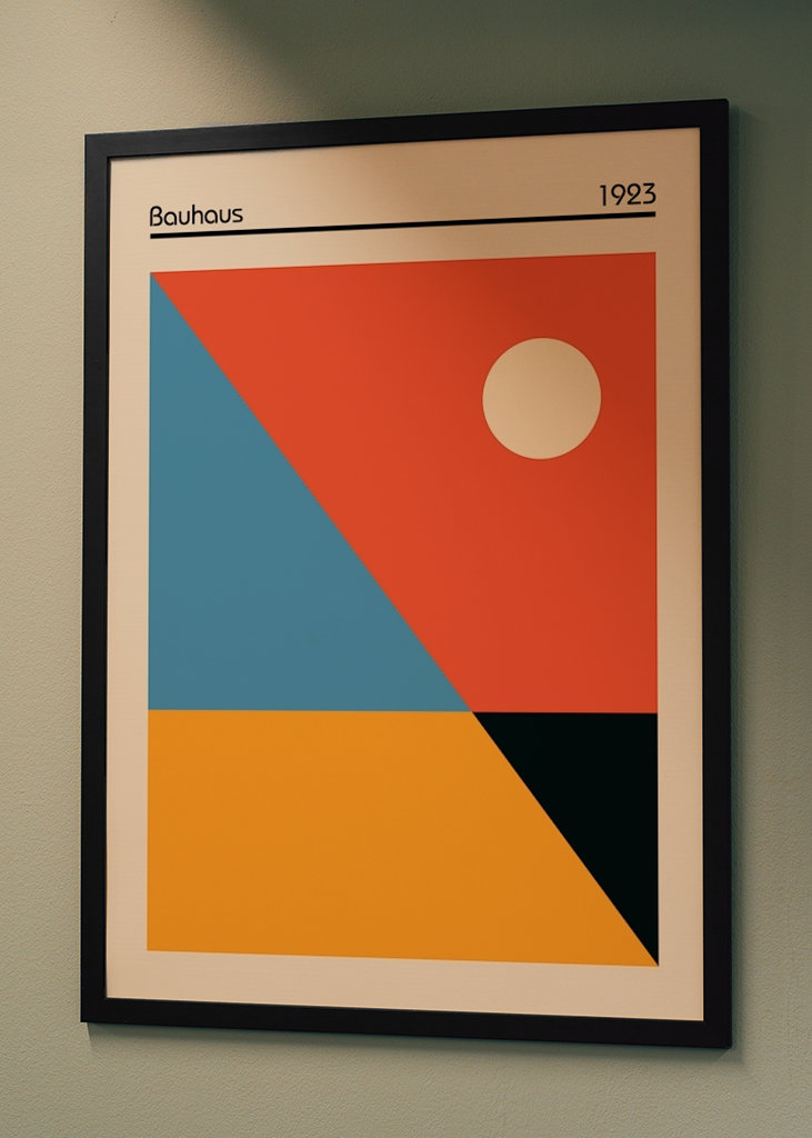 Póster de la Plaza de la Bauhaus