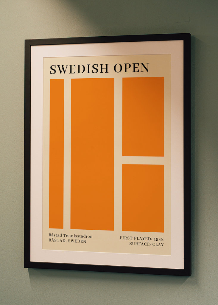 Swedish Open tennisplakat