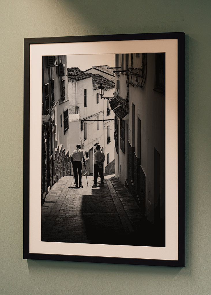 Walking through the village