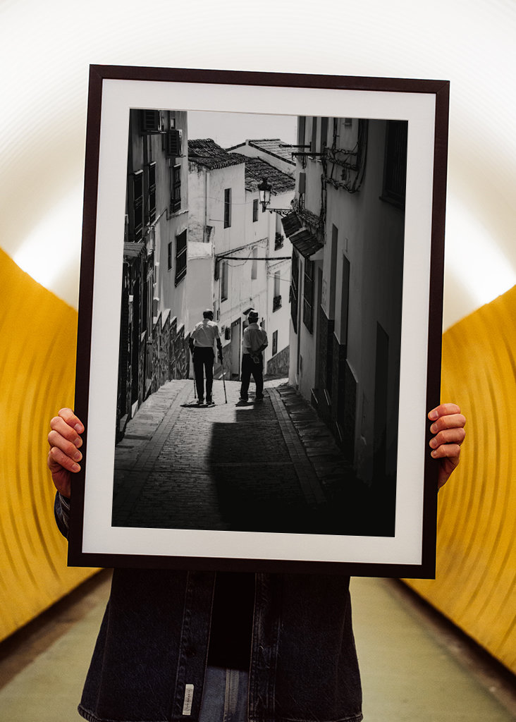 Walking through the village