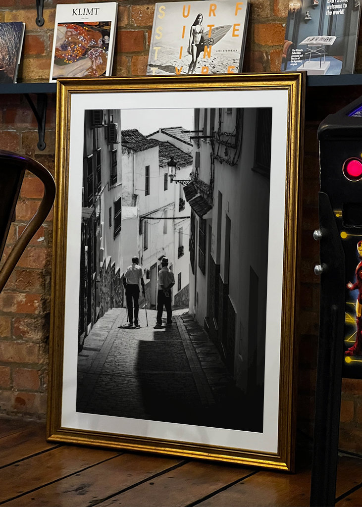 Walking through the village