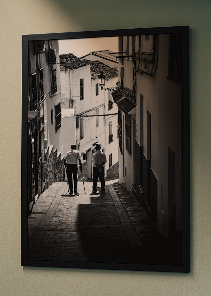 Walking through the village