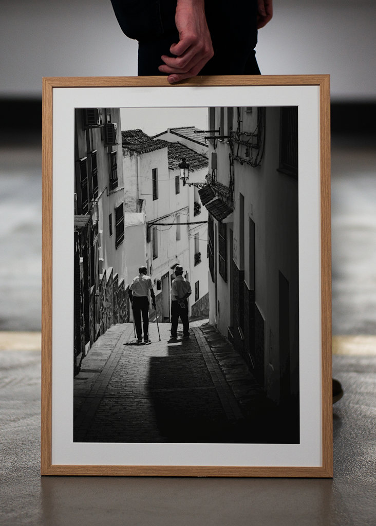 Walking through the village