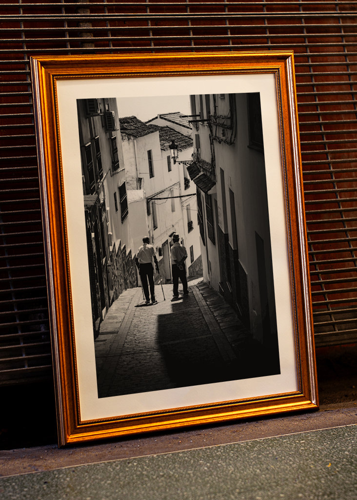 Walking through the village