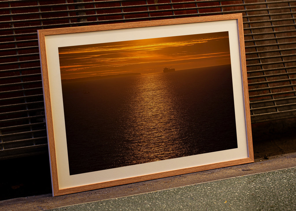 Goldener Sonnenuntergang