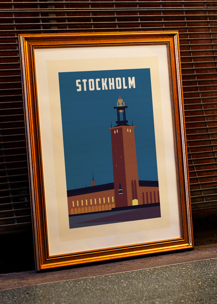 Stockholm Stadshus Poster