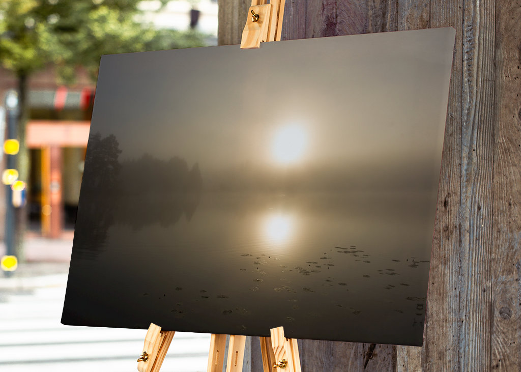 Morgendämmerung am See
