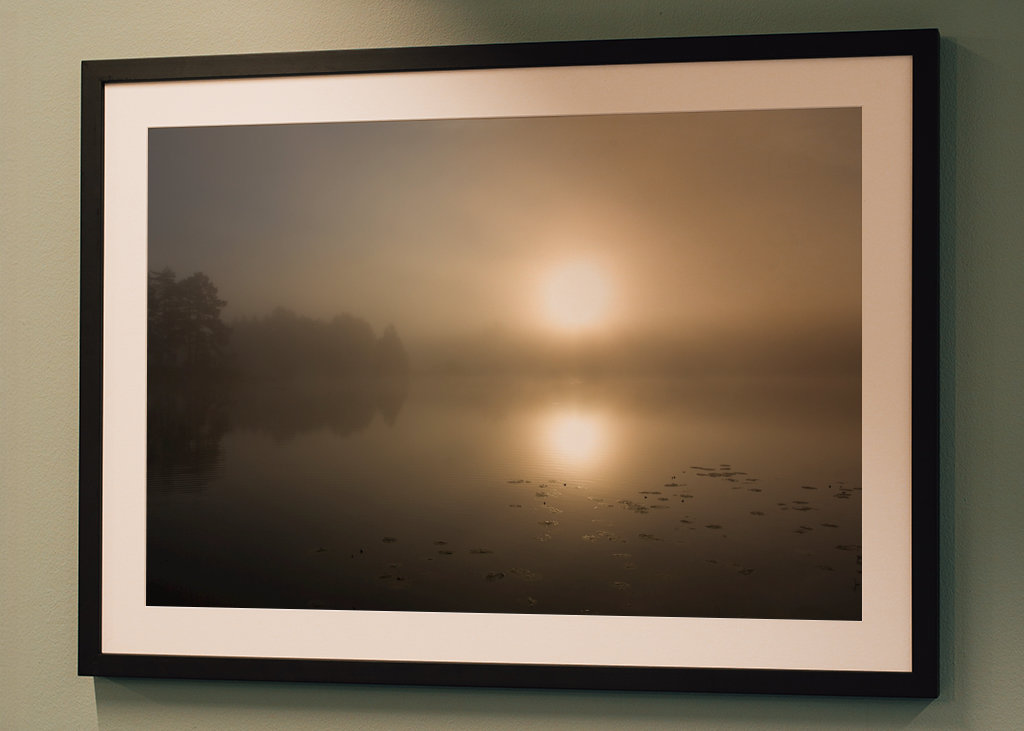Morgendämmerung am See