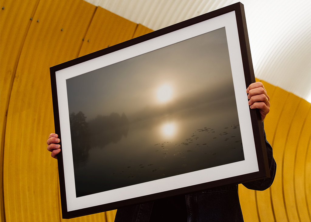 Morgendämmerung am See