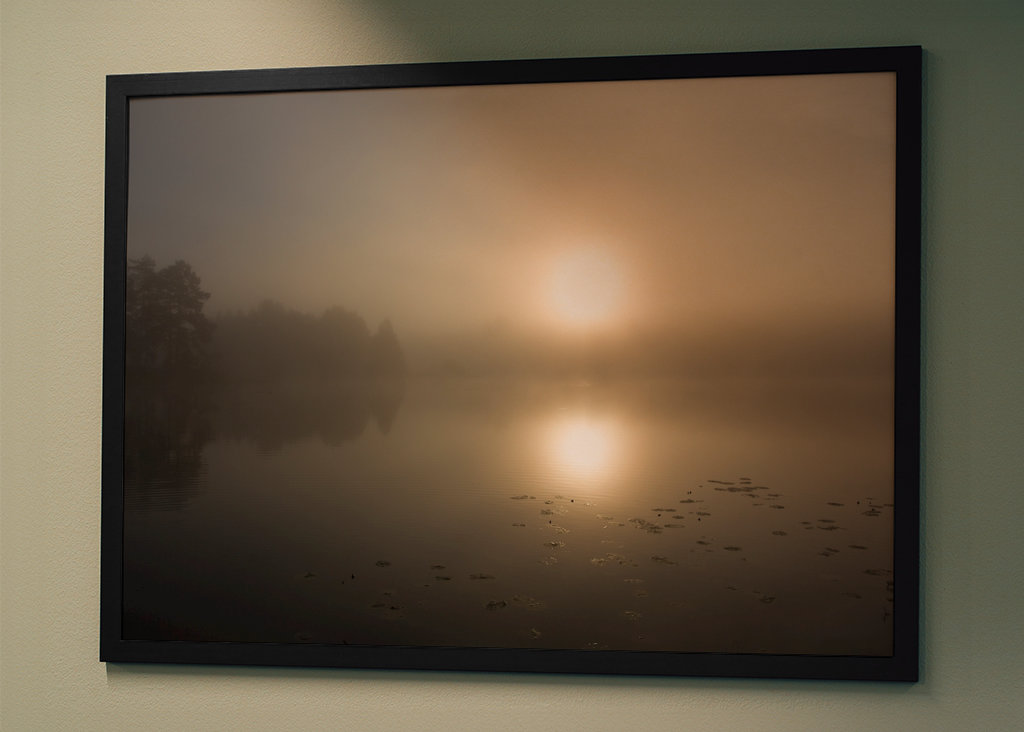 Morgendämmerung am See