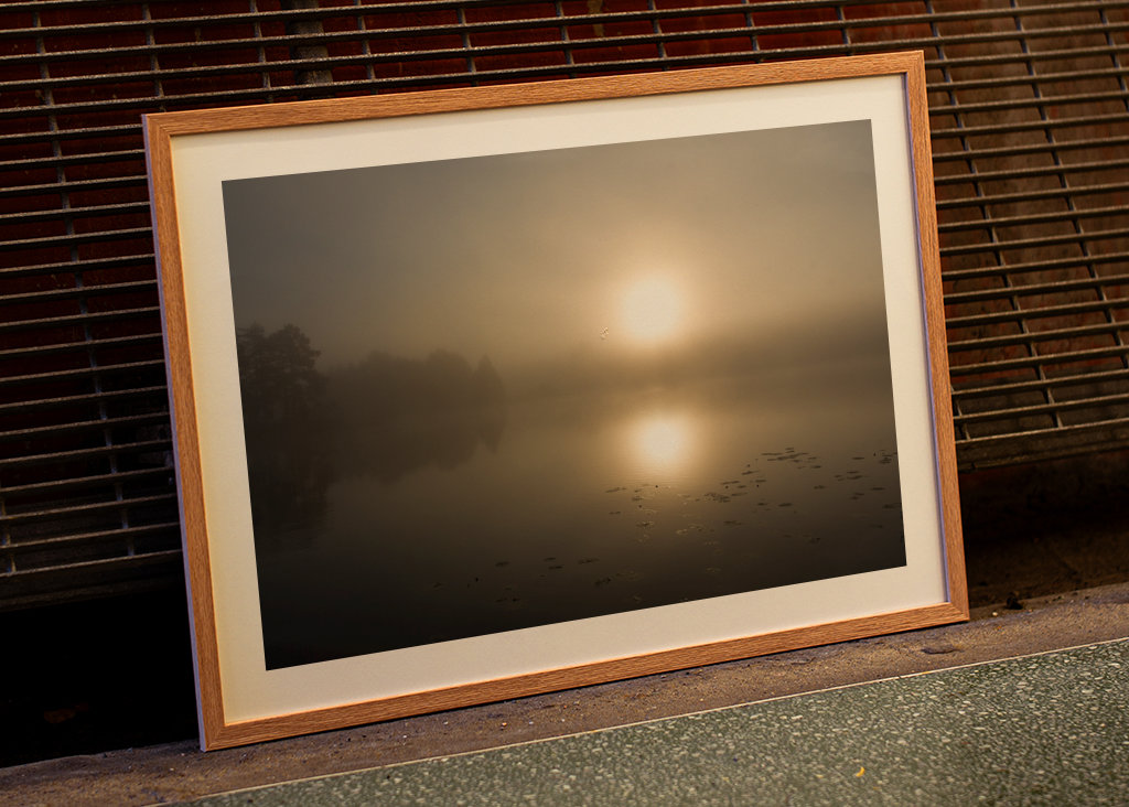 Morgendämmerung am See