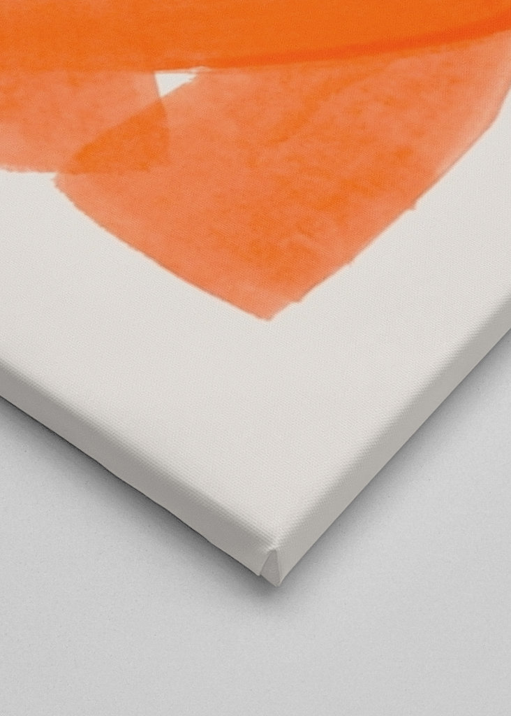 Pomarańczowe pociągnięcia pędzlem