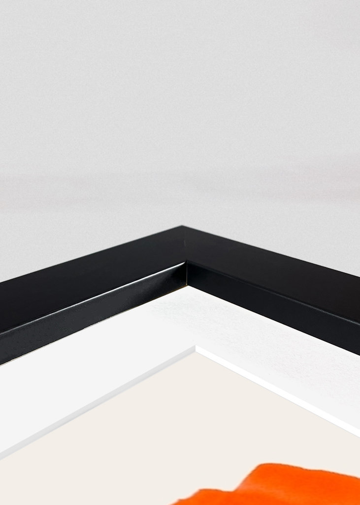 Pomarańczowe pociągnięcia pędzlem