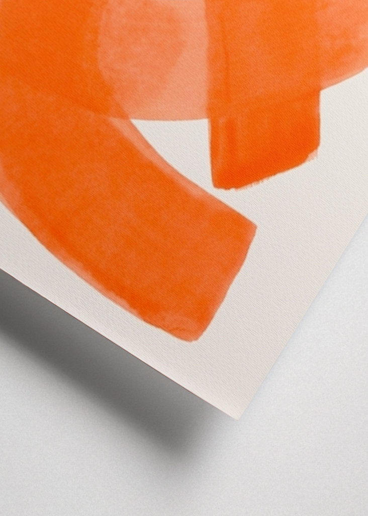 Pomarańczowe pociągnięcia pędzlem