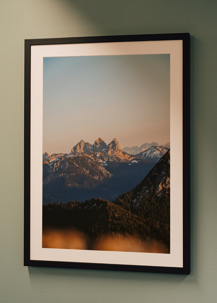 Sunset At The Mountain Peak