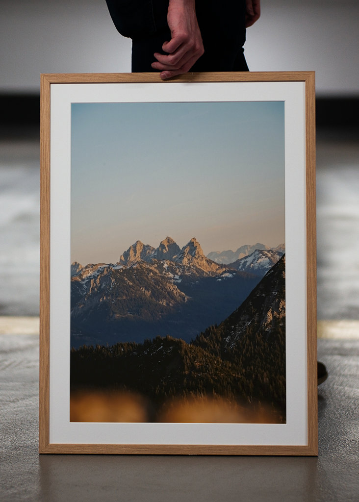 Sunset At The Mountain Peak