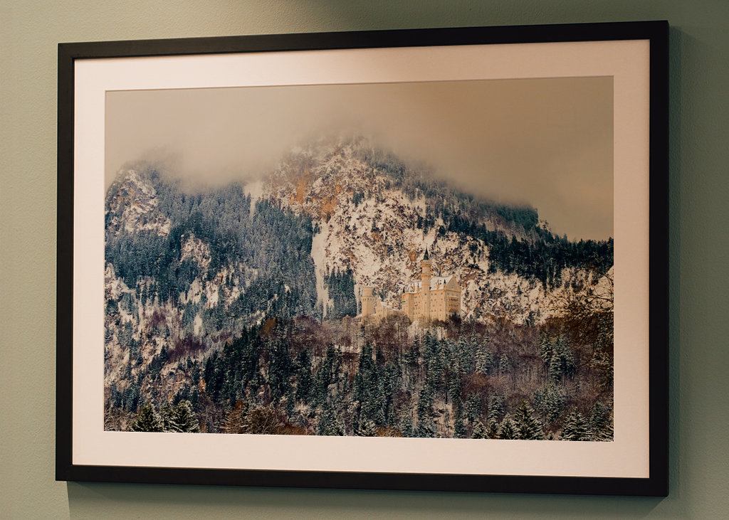Neuschwanstein in the snow
