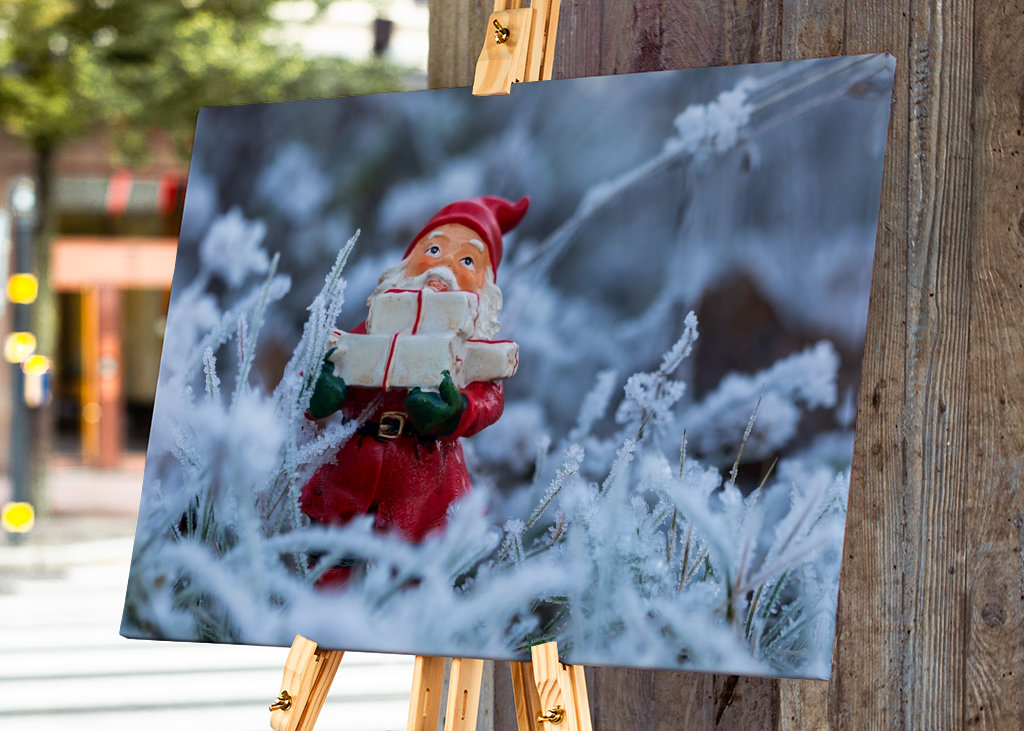 Santa Claus ve sněhu
