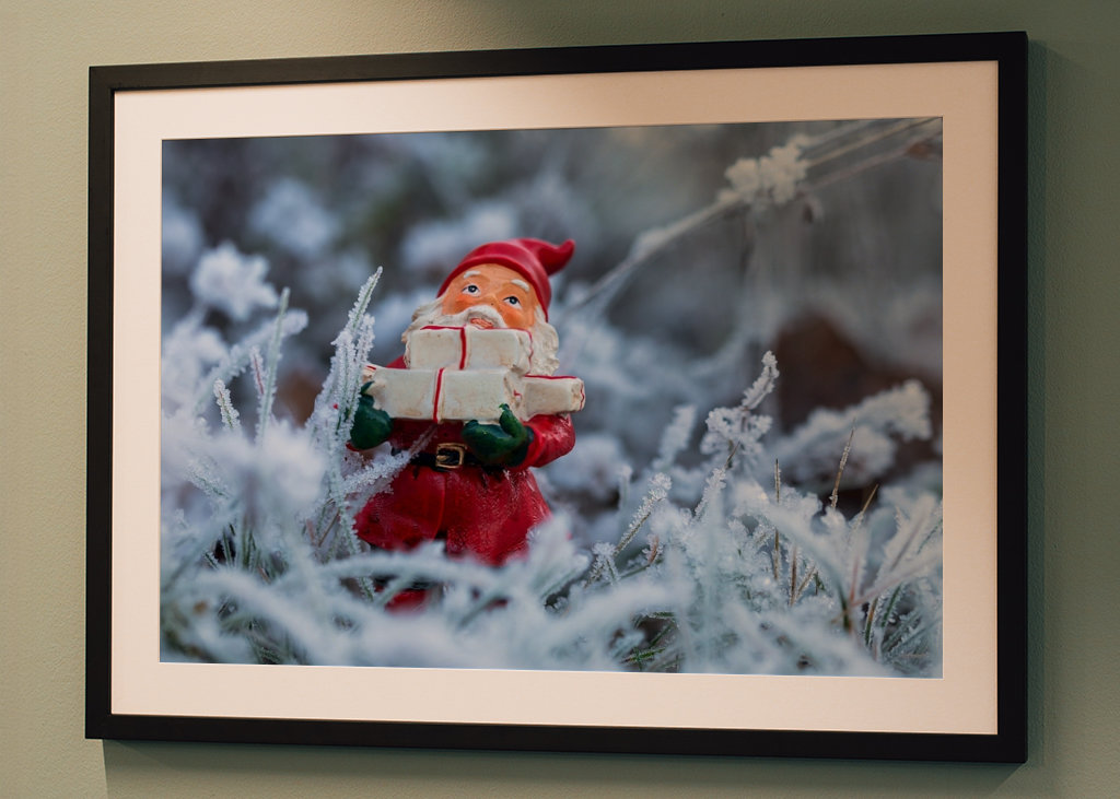 Santa Claus ve sněhu