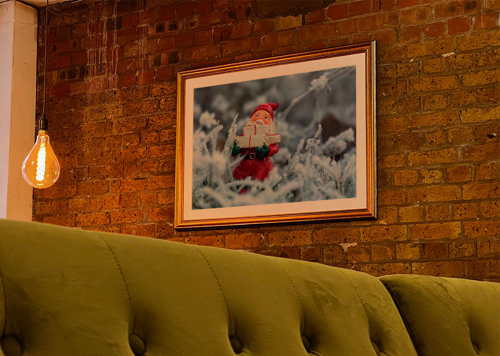 Santa Claus ve sněhu