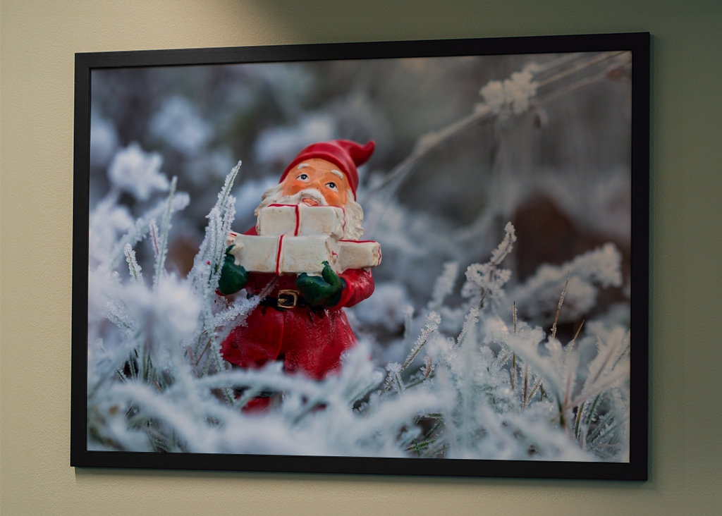 Santa Claus ve sněhu