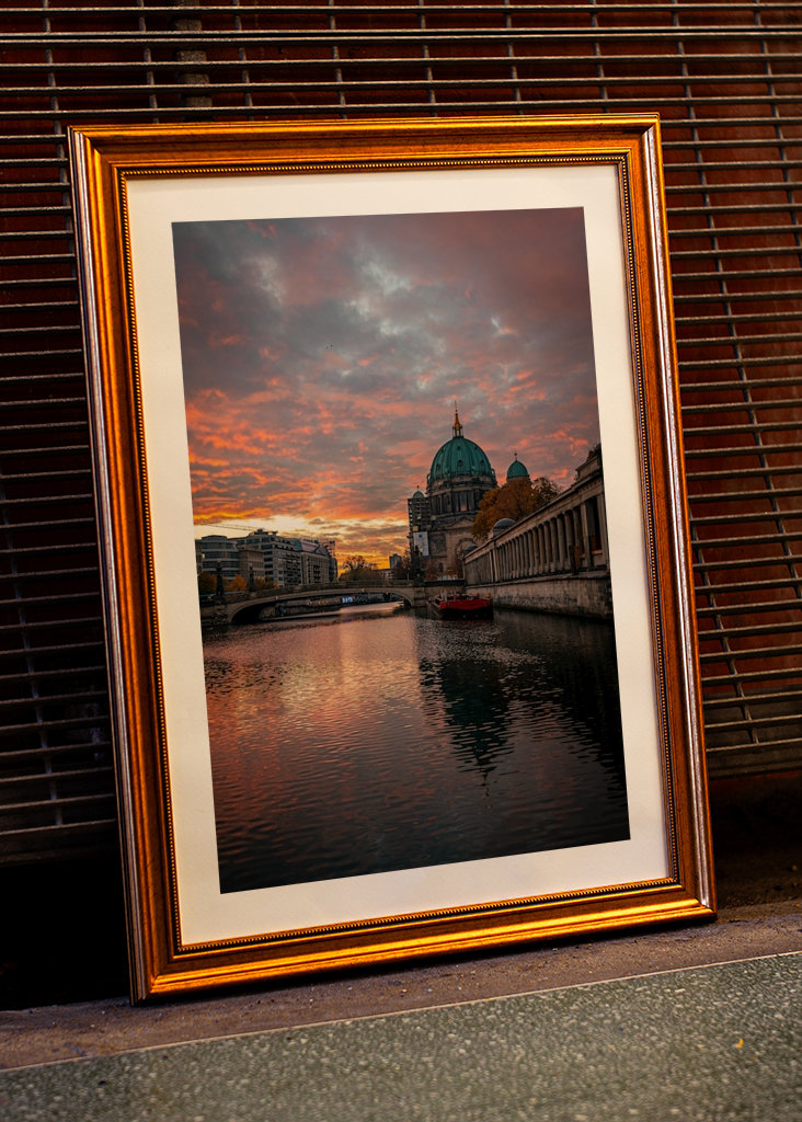Berliner Dom Morgenrot