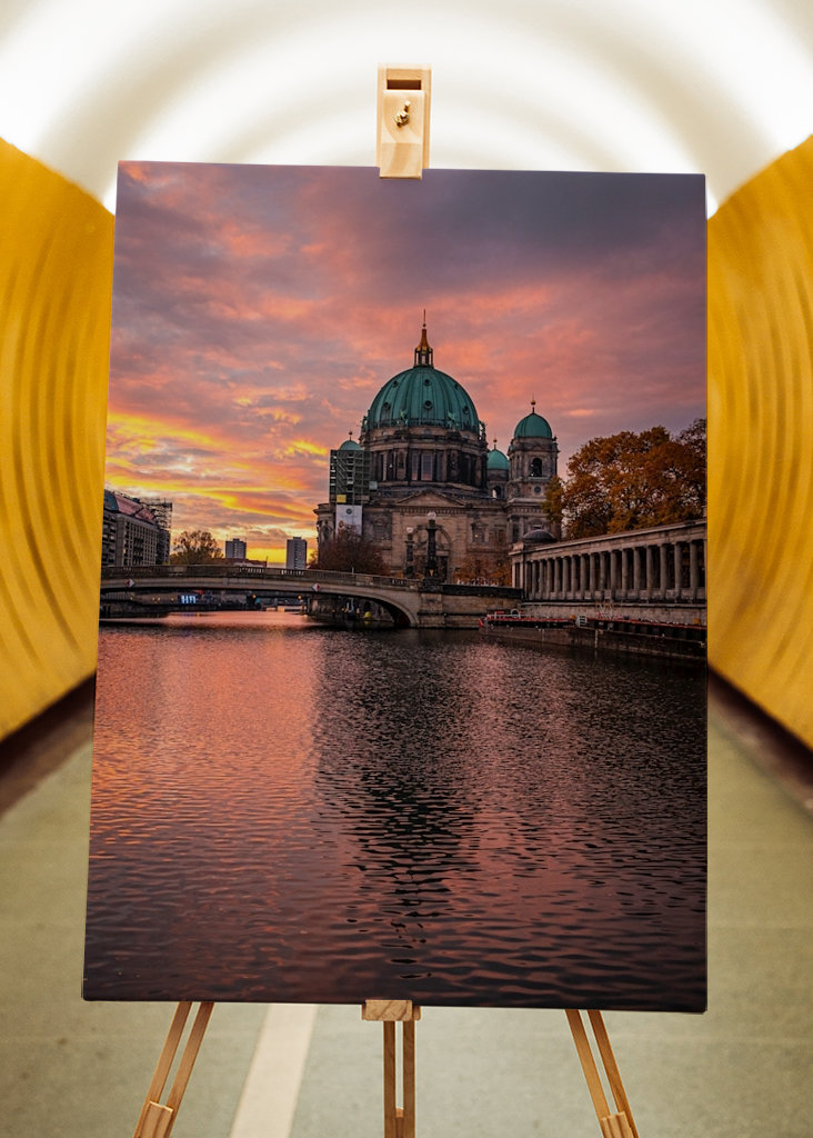 Berliner Dom Morgenrot