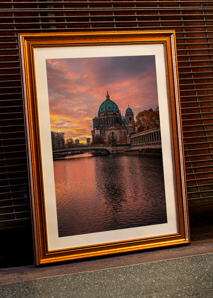 Berliner Dom Morgenrot