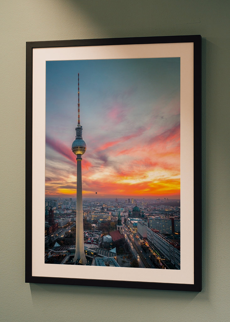 Sonnenuntergang über Berlin