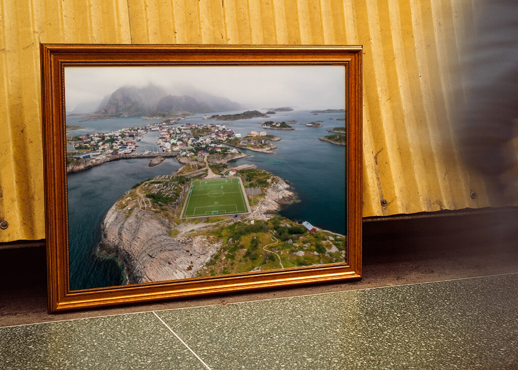 Vogelperspektive auf den Lofoten