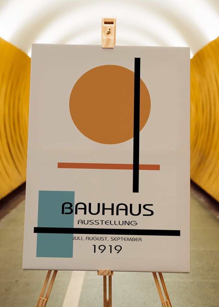 Plakát k výstavě Bauhaus