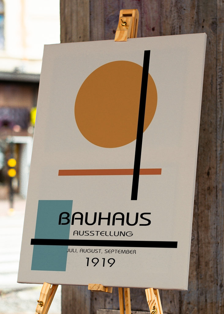 Plakát k výstavě Bauhaus