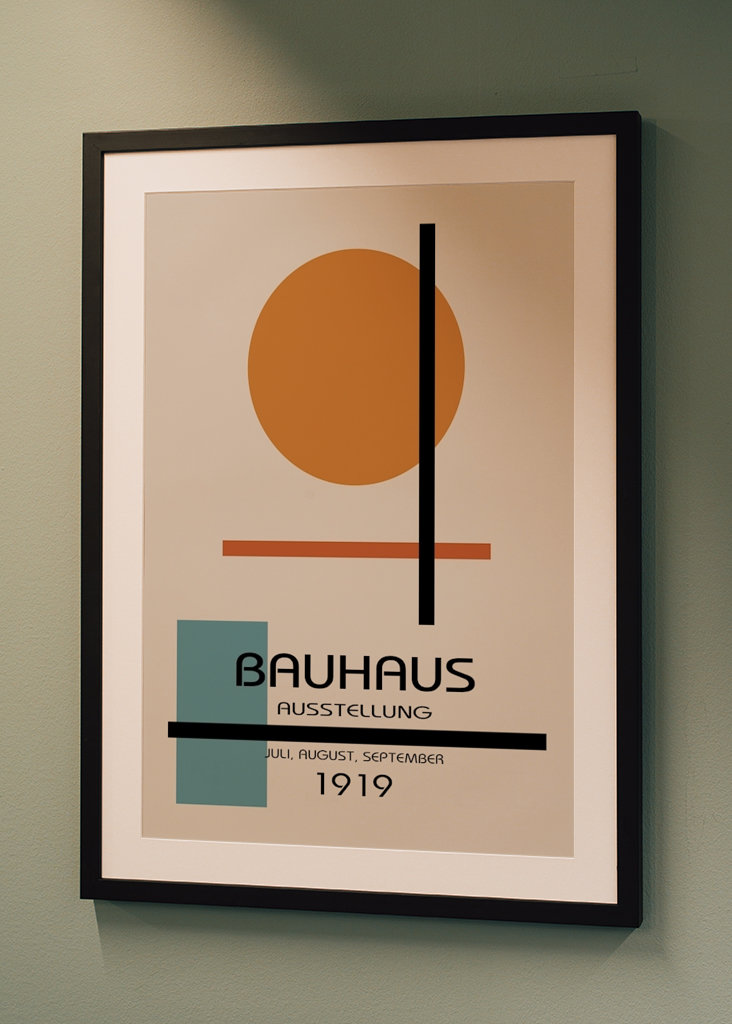 Plakát k výstavě Bauhaus