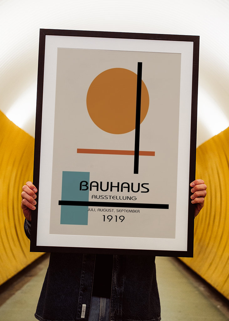 Plakát k výstavě Bauhaus