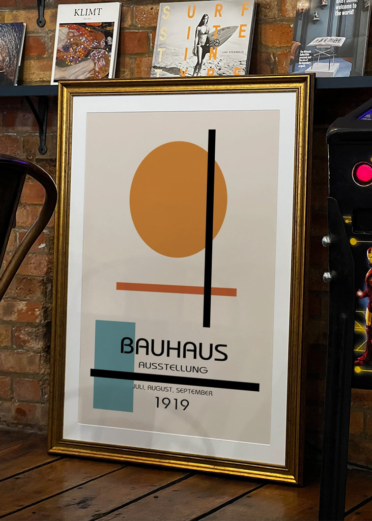 Plakát k výstavě Bauhaus
