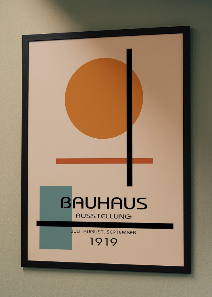 Plakát k výstavě Bauhaus
