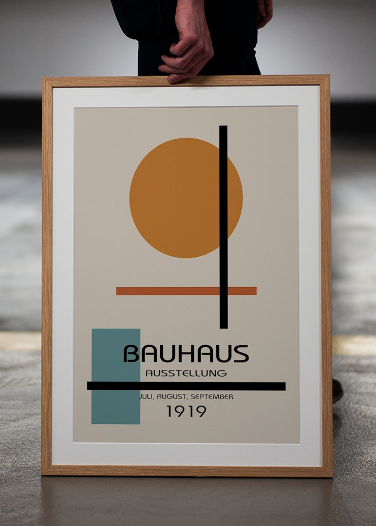 Plakát k výstavě Bauhaus