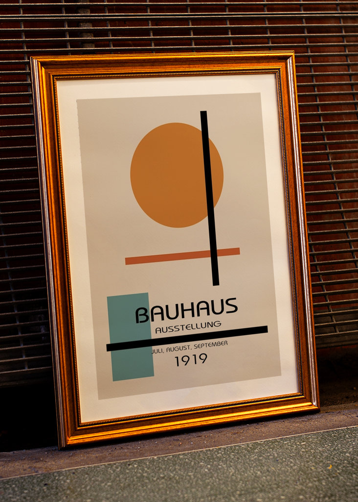 Plakát k výstavě Bauhaus