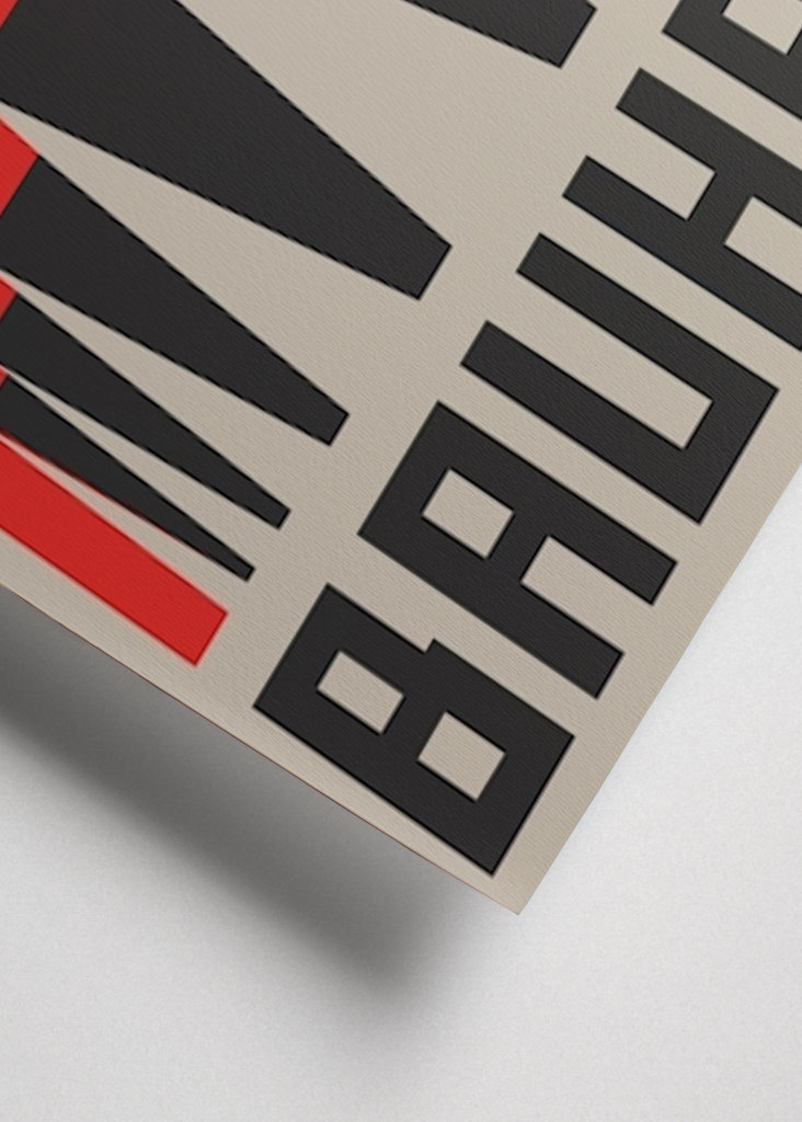 Plakát domu Bauhaus