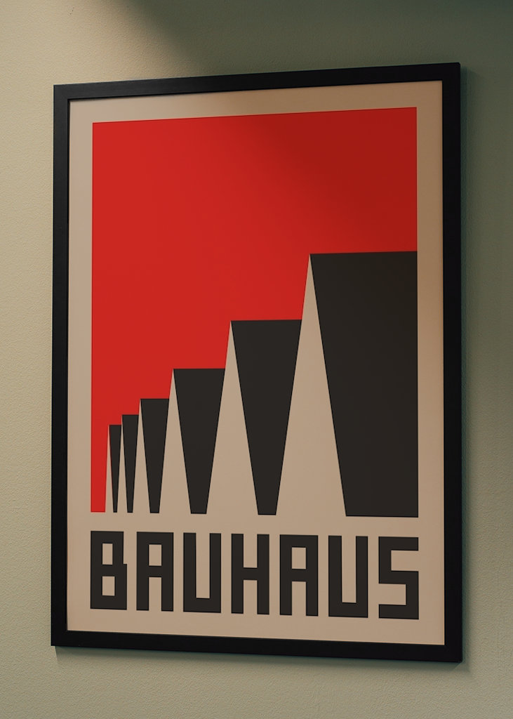 Plakát domu Bauhaus