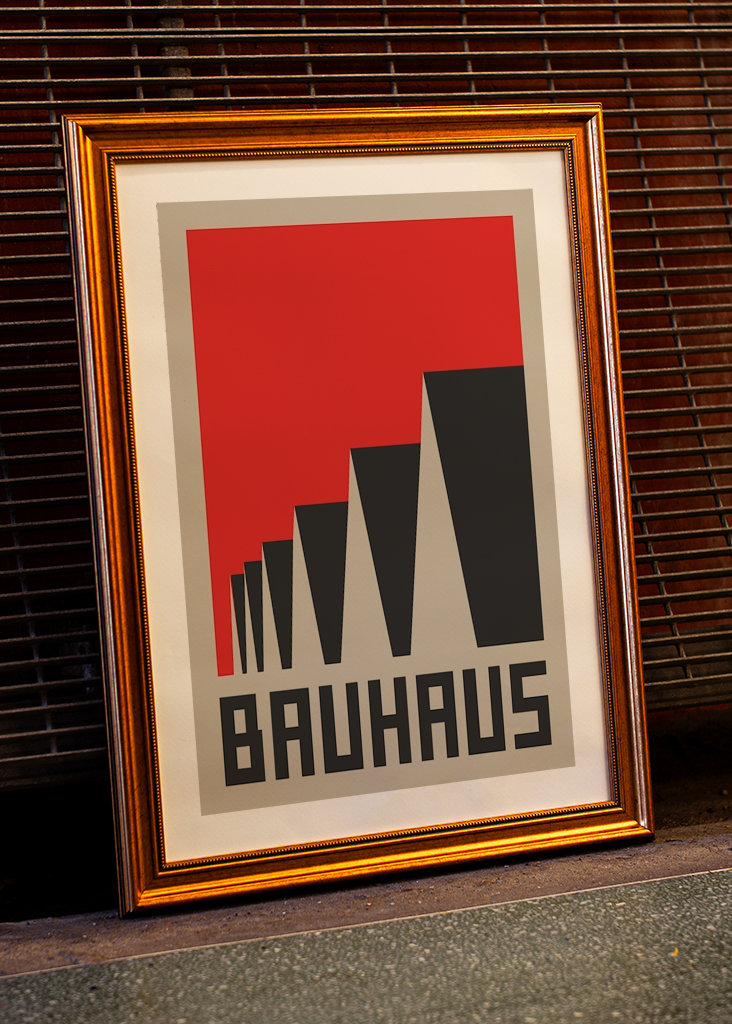 Plakát domu Bauhaus